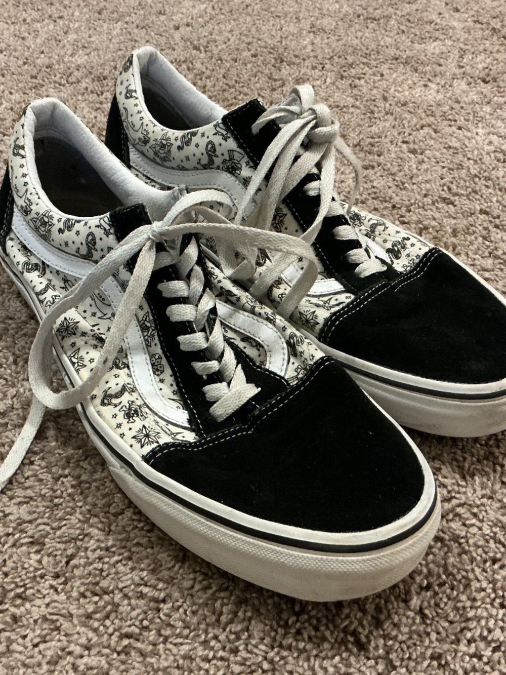 Vans Old Skool Tattoo Print Men’s Size 11 Used